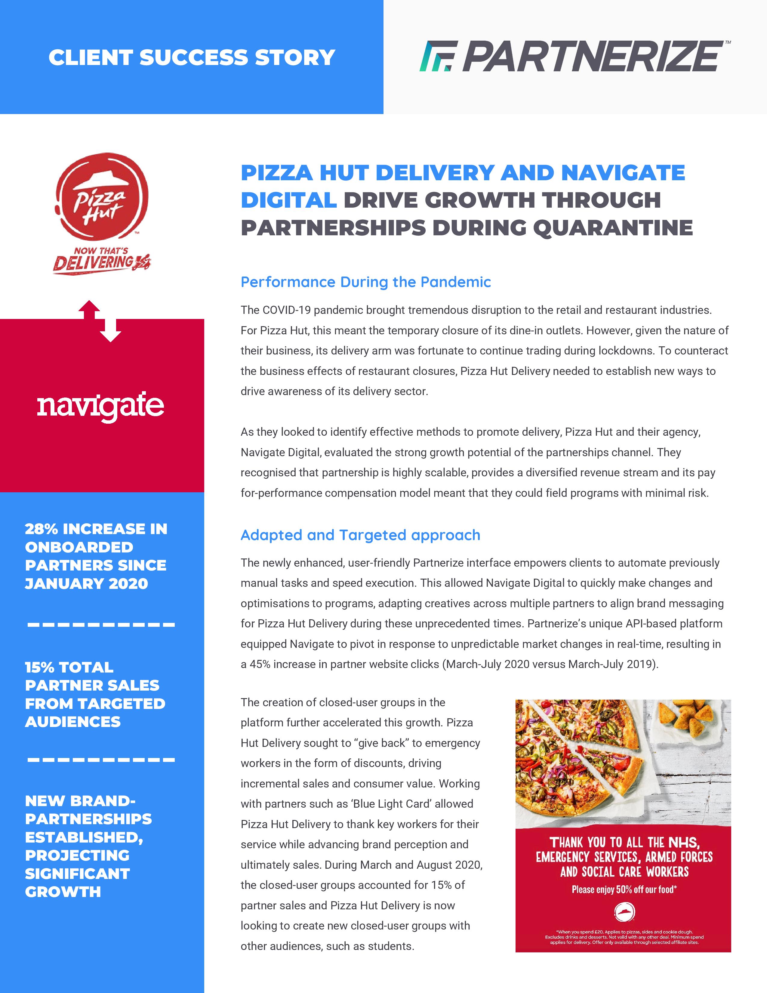 Pizza Hut Partnerize Case Study